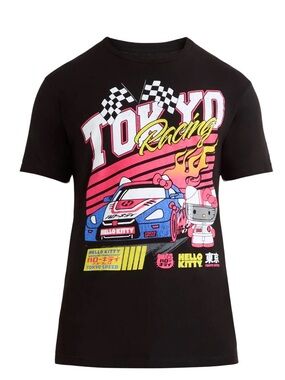 Hello Kitty Tokyo Racing Graphic Tee - Black Men’s Size Small NWT